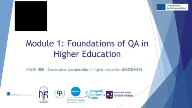 E-QUALITY Training Course | Module 1 is underway: Foundations of QA in Higher Education